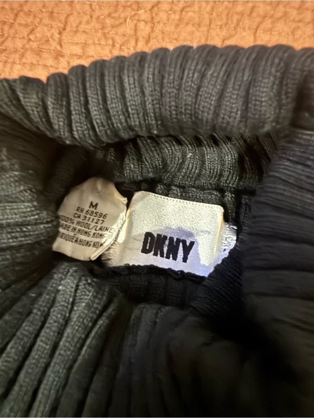 DKNY Black Ribbed Turtleneck Sweater - Picture 2 of 5